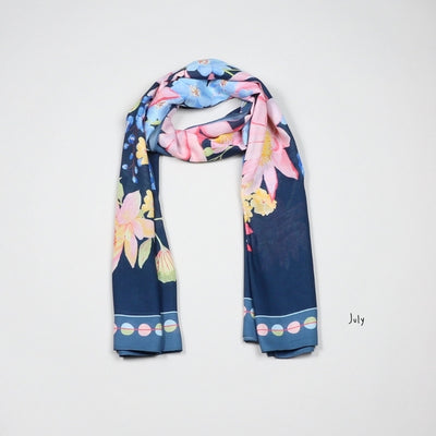 July Waterlily Birth Flower Scarf | Attic Creations | boogie + birdie