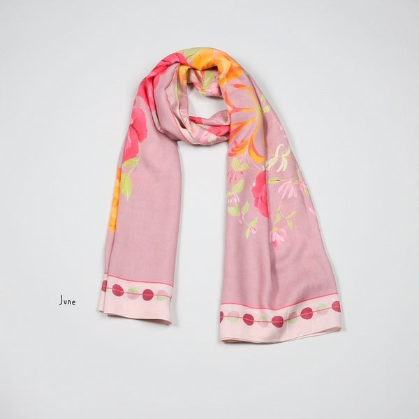 June Rose Birth Flower Scarf | Attic Creations | boogie + birdie