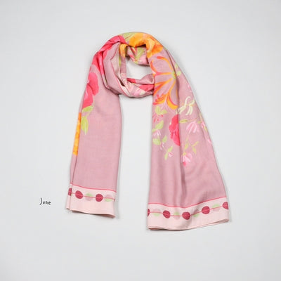 June Rose Birth Flower Scarf | Attic Creations | boogie + birdie
