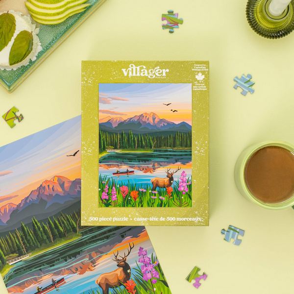 Jasper Flowers 500 Piece Puzzle | Villager Puzzles | boogie + birdie