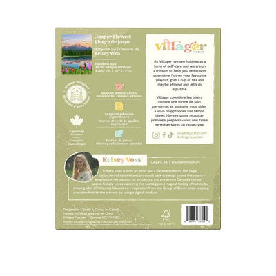 Jasper Flowers 500 Piece Puzzle | Villager Puzzles | boogie + birdie