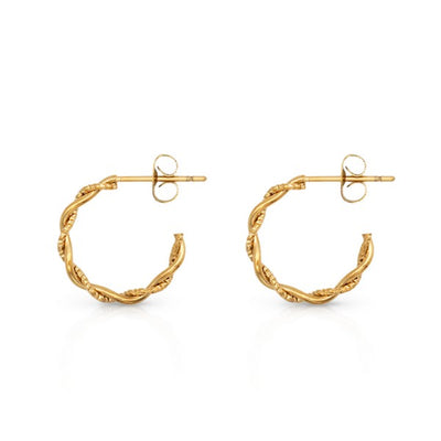 Gold Josie Waterproof Hoops | Lover's Tempo | boogie + birdie