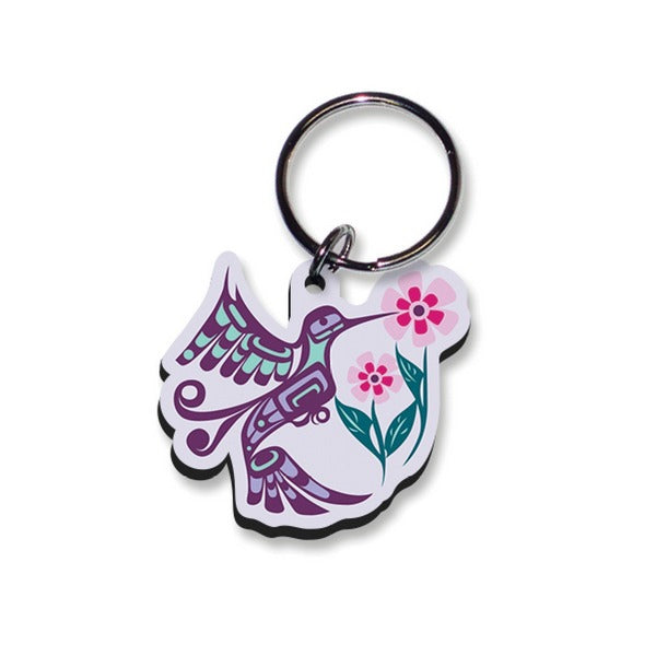 Hummingbird Acrylic Keychain - Kwakwaka'wakw | Native Northwest | boogie + birdie

