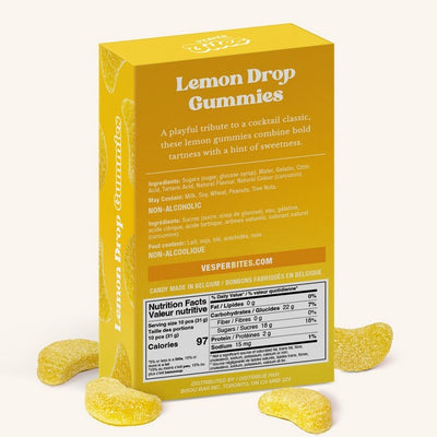 Lemon Drop Gourmet Gummies (VGB008) | Vesper Bites | boogie + birdie