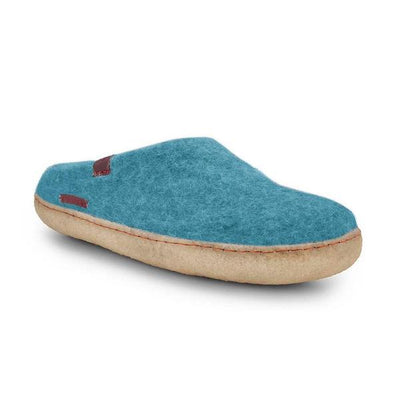 Teal Wool Slippers | Betterfelt | boogie + birdie