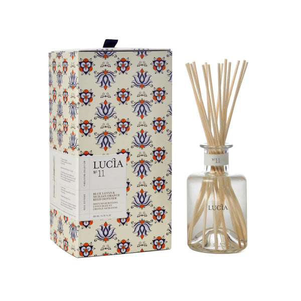 Blue Lotus & Sicilian Orange Reed Diffuser | Lucia | boogie + birdie