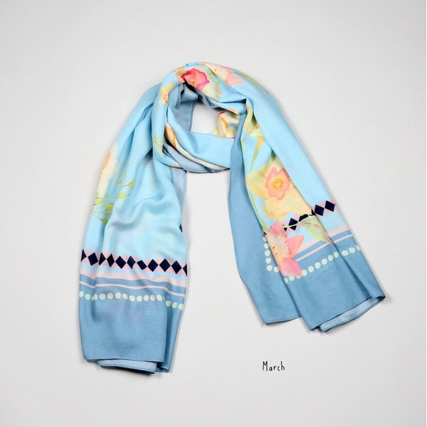 March Daffodil Birth Flower Scarf | Attic Creations | boogie + birdie