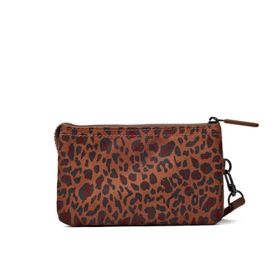 Leopard Medium Carnaby Wallet with Wristlet Strap | Ori London | boogie + birdie