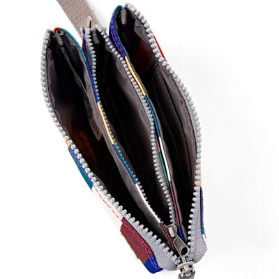 Multi-Stripe Medium Carnaby Wallet with Wristlet Strap | Ori London | boogie + birdie