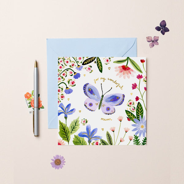 Butterfly Wonderful Mother's Day Card | Greeting Cards | boogie + birdie