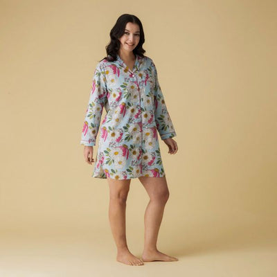 Madeleine Cotton Nightshirt | Mahogany | boogie + birdie