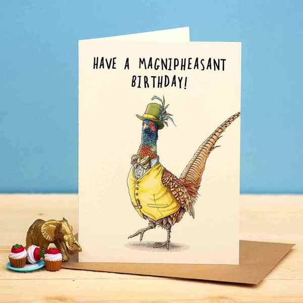 Magnipheasant Day Card (B14) | Bewilderbeest | boogie + birdie