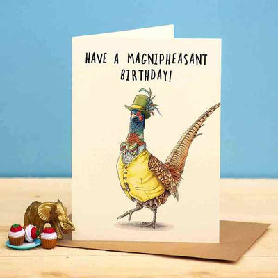 Magnipheasant Day Card (B14) | Bewilderbeest | boogie + birdie