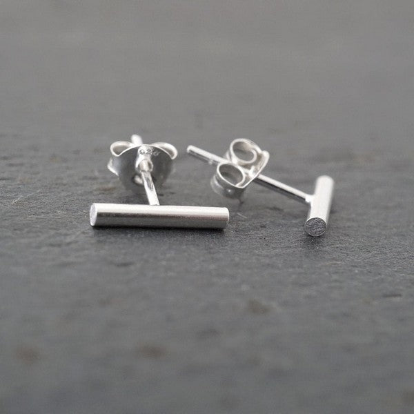 Round Bar Studs | Argent Whimsy | boogie + birdie