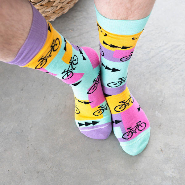 Men's 80s Retro Bike Socks | Friday Sock Co. | boogie + birdie