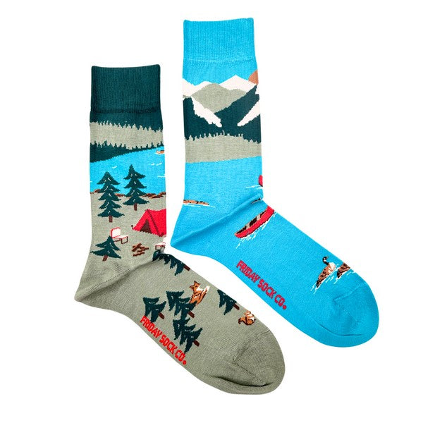 Men's Canada Mountain Scene Socks | Friday Sock Co. | boogie + birdie