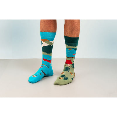 Men's Canada Mountain Scene Socks | Friday Sock Co. | boogie + birdie