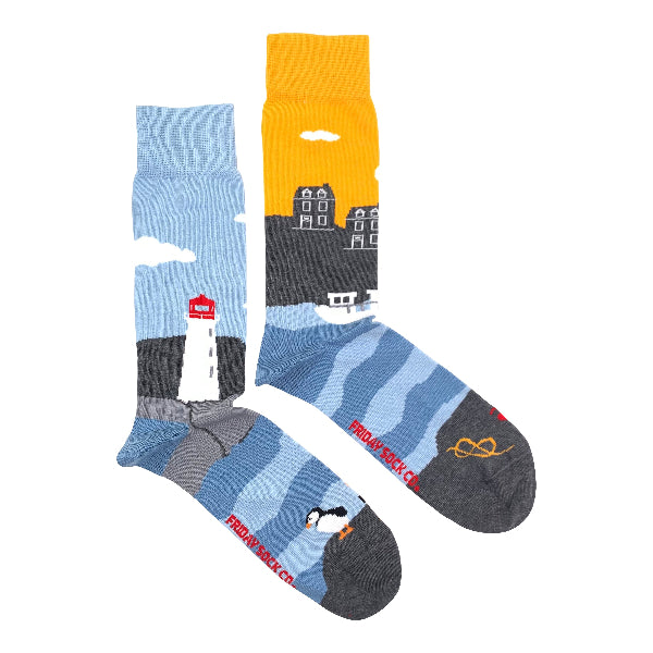 Men's East Coast Canadian Landscape Socks | Friday Sock Co. | boogie + birdie