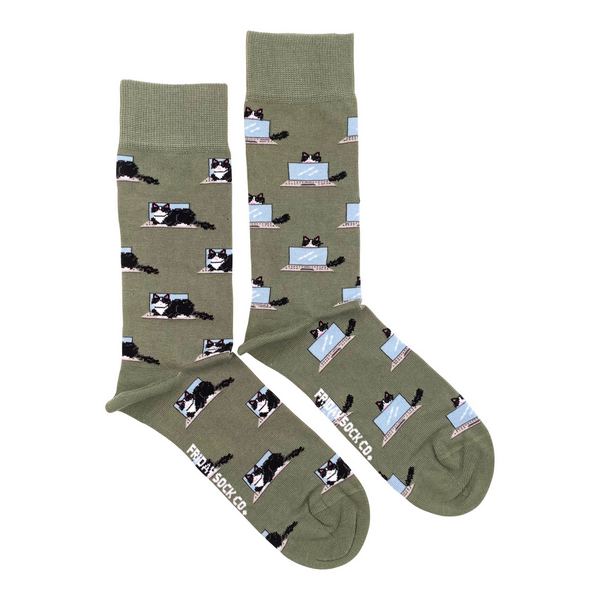 Men's Fluffy Cat Socks | Friday Sock Co. | boogie + birdie