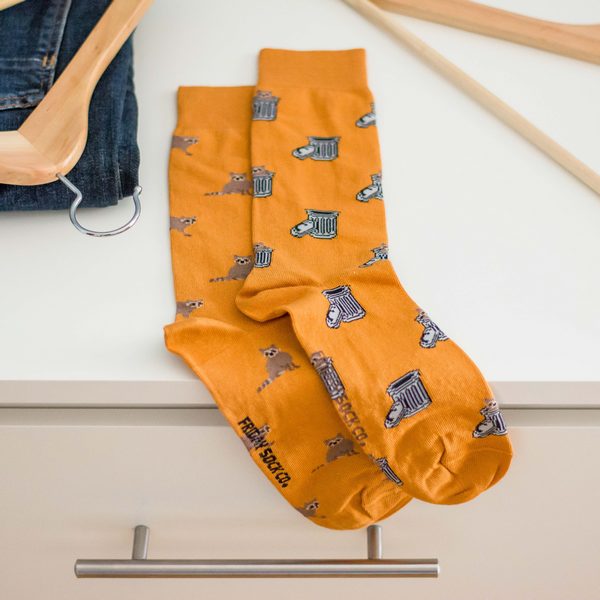 Men's Raccoon & Trash Can Socks | Friday Sock Co. | boogie + birdie
