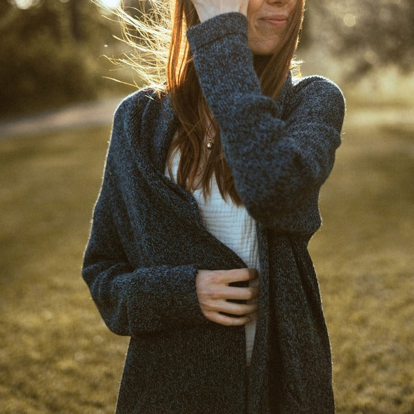 Heathered Navy Mia Sweater (ACS-W8) | Pokoloko | boogie + birdie