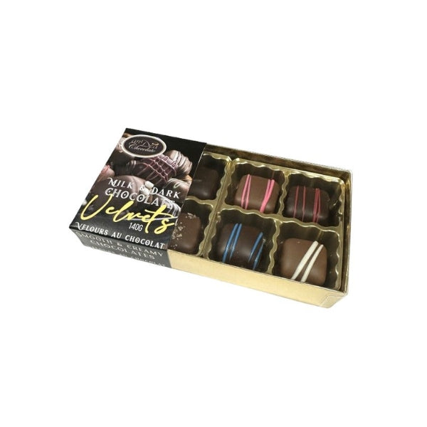 Milk & Dark Assorted Velvets Box | anDea chocolate | boogie + birdie