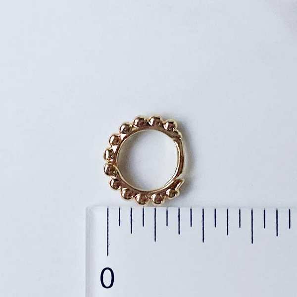 Gold Mini Beaded Hoops (MIN-BEA-20) | Agaveh Girl | boogie + birdie