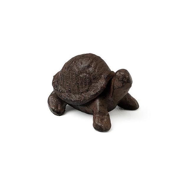 Mini Brown Turtle Iron Decor | Figurines | boogie + birdie