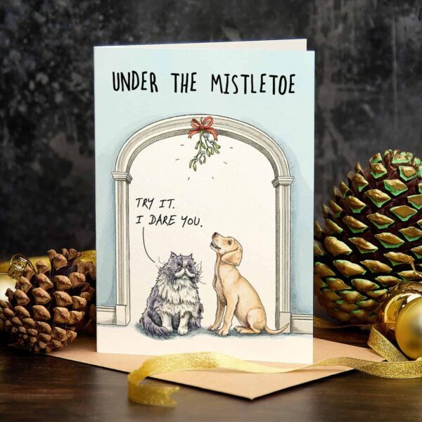 Mistletoe Kiss Card (C36) | Bewilderbeest | boogie + birdie

