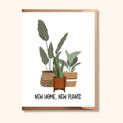 New Plants New Home Card | Brush + Bird Paper Co. | boogie + birdie