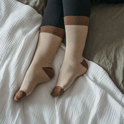 Mushroom Meadow Pima Cotton Socks - Pack of 2 (PMS-SP24) | Pokoloko | boogie + birdie