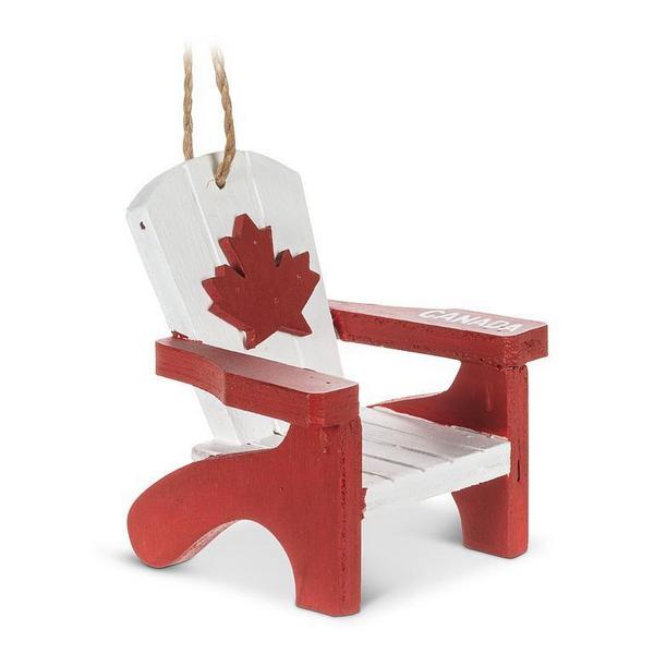 Muskoka Chair with Maple Leaf Wooden Ornament | Ornaments | boogie + birdie