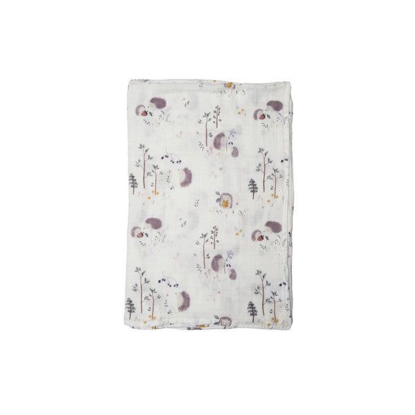 Hedgehogs Muslin Swaddle | Loulou Lollipop |  boogie + birdie
