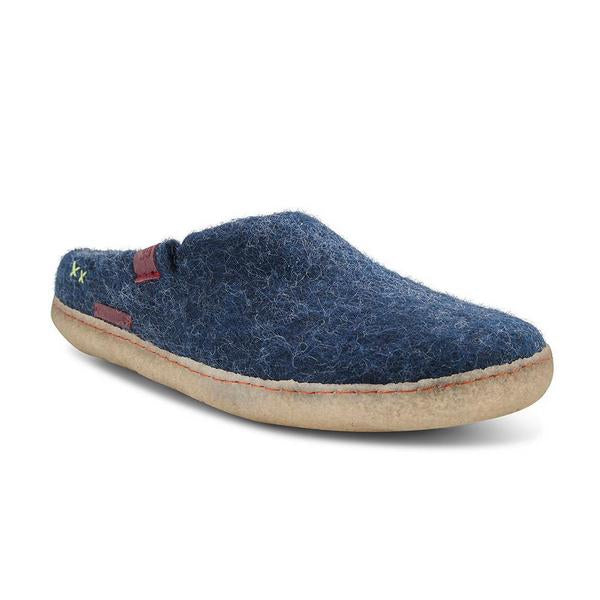Navy Blue Wool Slippers | Betterfelt | boogie + birdie
