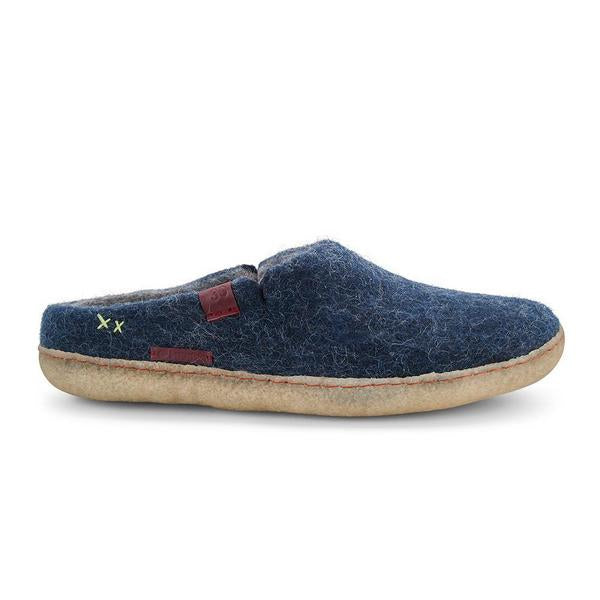 Navy Blue Wool Slippers | Betterfelt | boogie + birdie
