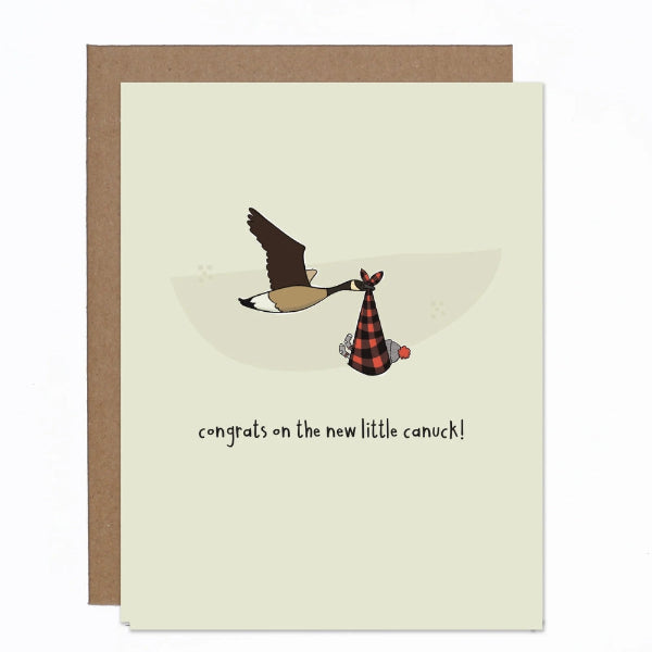 New Little Canuck Baby Card | carolyndraws | boogie + birdie