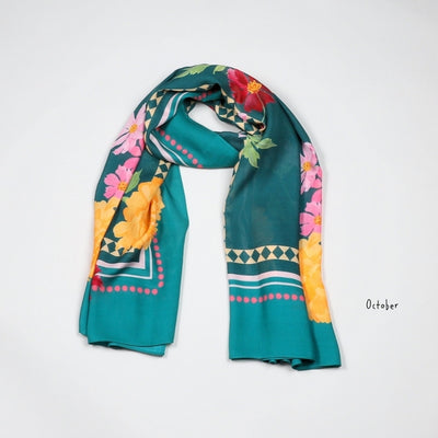 October Marigold Birth Flower Scarf | Attic Creations | boogie + birdie