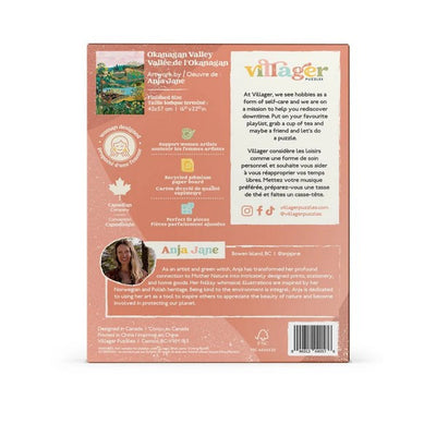 Okanagon Valley 500 Piece Puzzle | Villager Puzzles | boogie + birdie