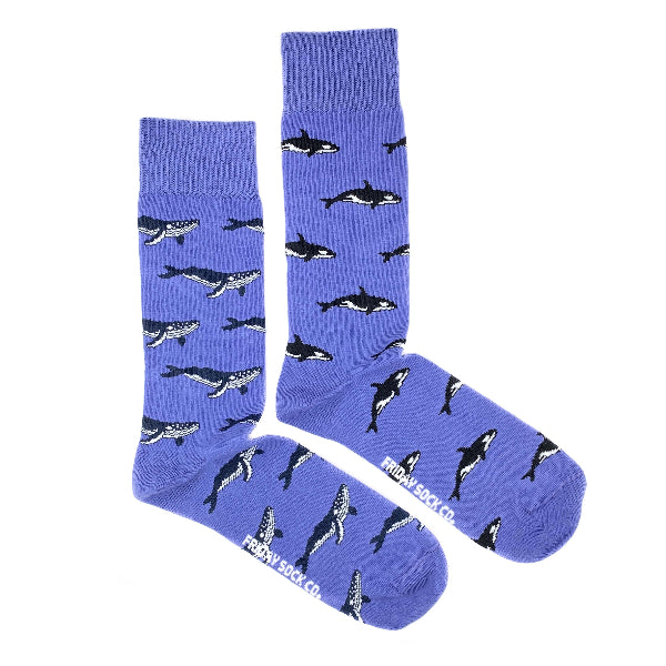 Men's Humpback Whale & Orca Socks | Friday Sock Co. | boogie + birdie