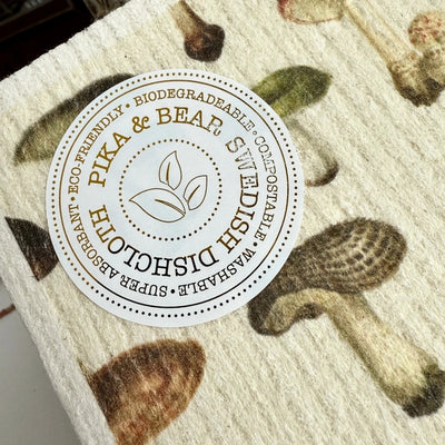 Ortus Mushroom Swedish Dishcloth  | Pika & Bear | boogie + birdie