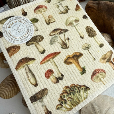Ortus Mushroom Swedish Dishcloth  | Pika & Bear | boogie + birdie