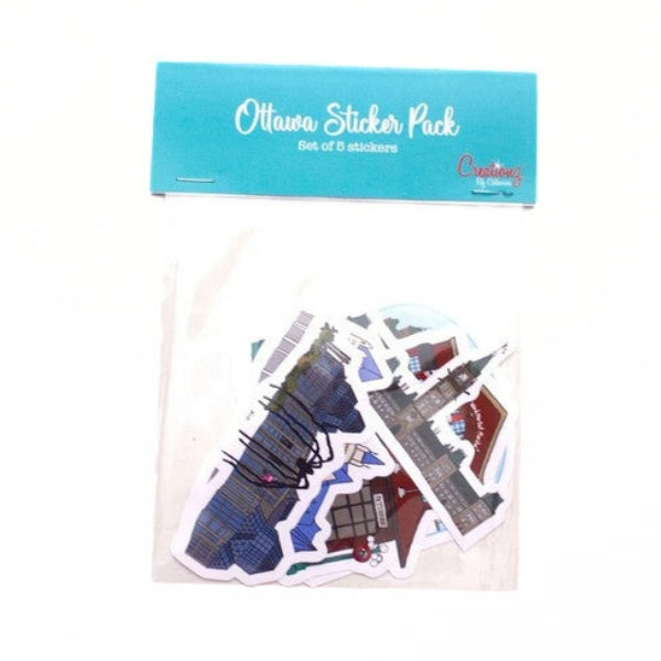 Ottawa Sticker Pack of 5 | Creationz by Catherine | boogie + birdie