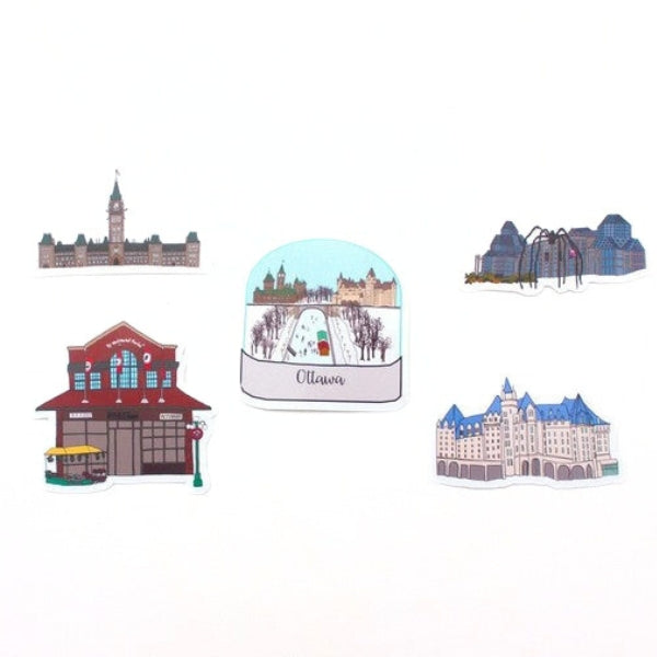 Ottawa Sticker Pack of 5 | Creationz by Catherine | boogie + birdie