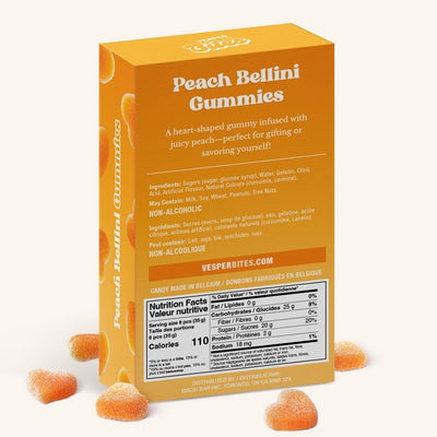 Peach Bellini Gourmet Gummies (VGB001) | Vesper Bites | boogie + birdie