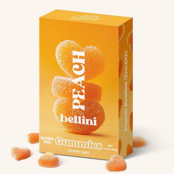 Peach Bellini Gourmet Gummies (VGB001) | Vesper Bites | boogie + birdie