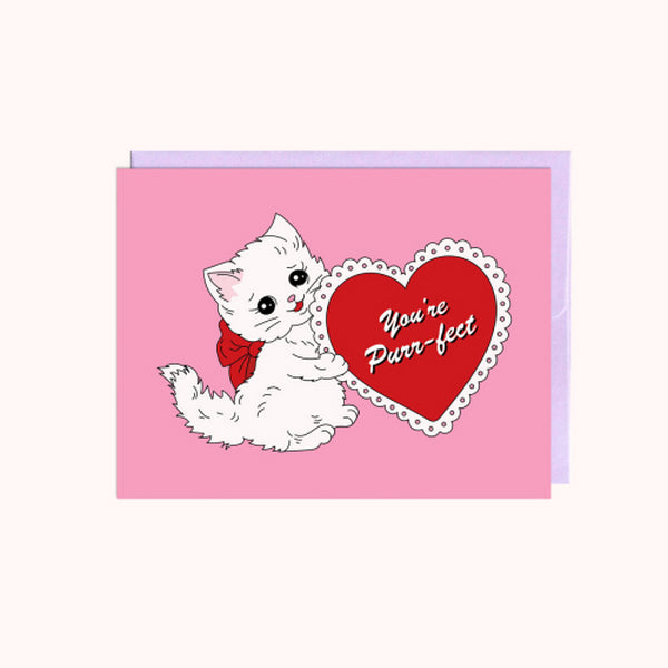You're Purrfect Love Card | Party Mountain Paper | boogie + birdie