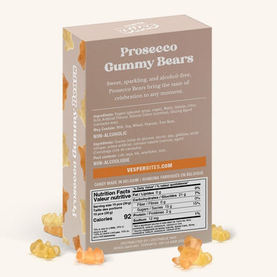 Prosecco Bears Gourmet Gummies (VGB002) | Vesper Bites | boogie + birdie
