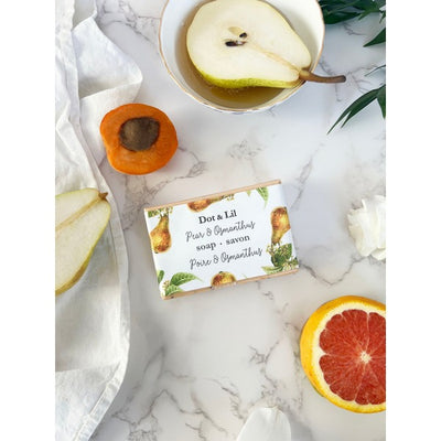 Pear & Osmanthus Bar Soap | Dot & Lil | boogie + birdie