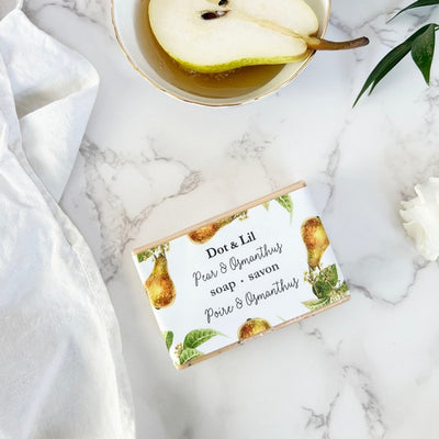 Pear & Osmanthus Bar Soap | Dot & Lil | boogie + birdie