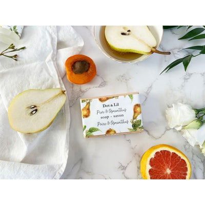 Pear & Osmanthus Bar Soap | Dot & Lil | boogie + birdie